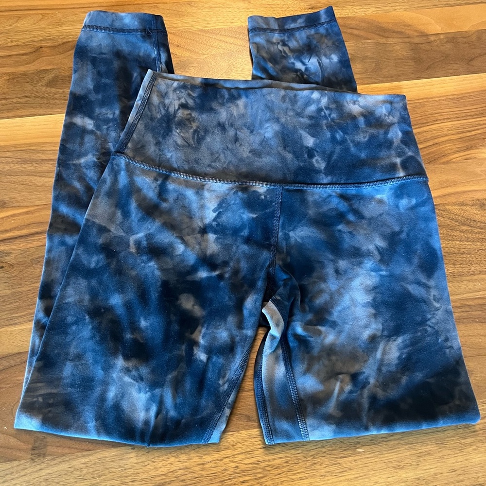Align High Rise Pant 25" Length in Diamond Dye Lunar Rock True Navy Size 6